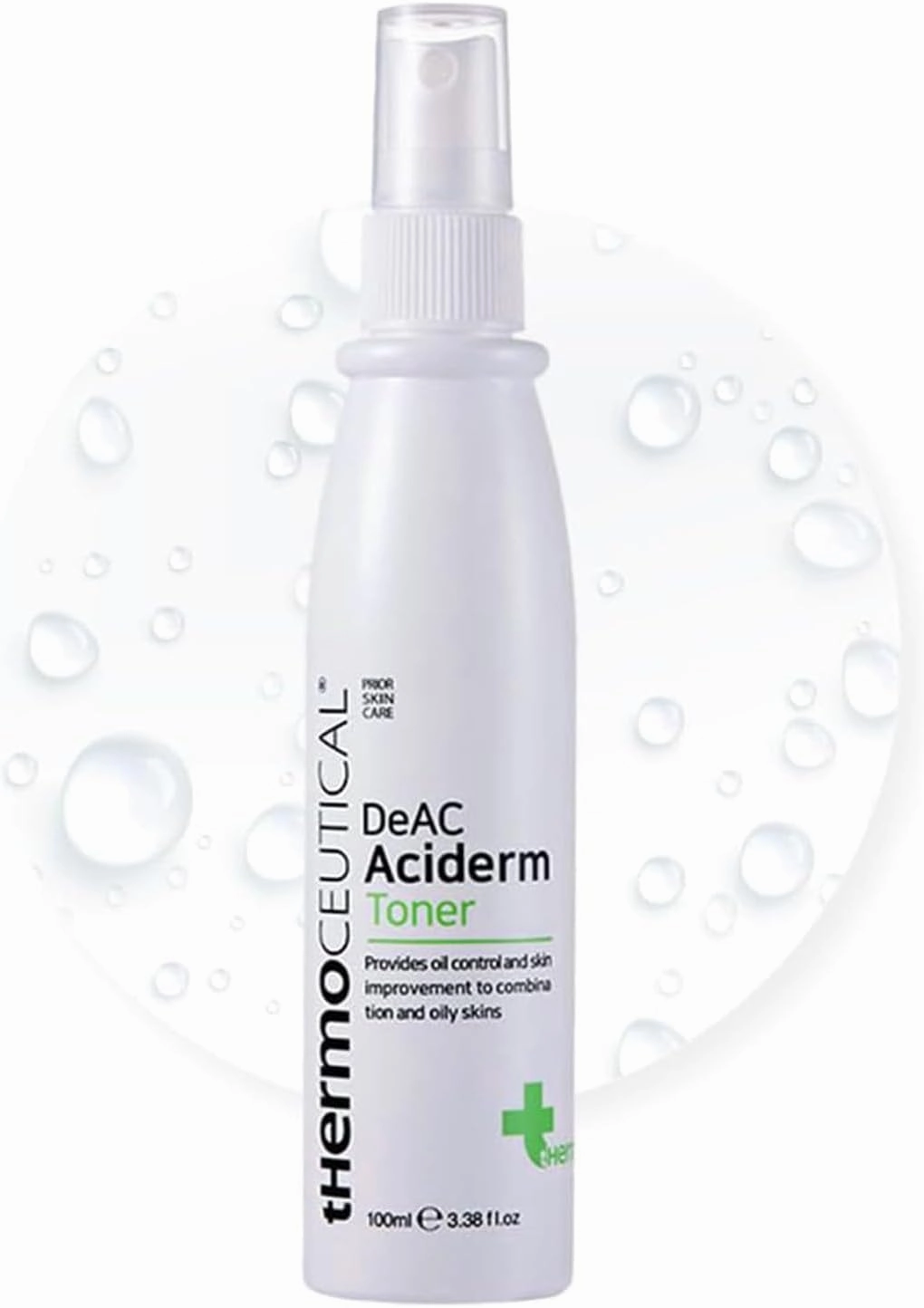 tHermoCEUTICAL DeAC Aciderm Toner - Refreshing Cooling Toner, Targeted Acne Solution, Relieves Skin Sensitivity for Oily, Acne Prone Skin, 3.38 fl.oz