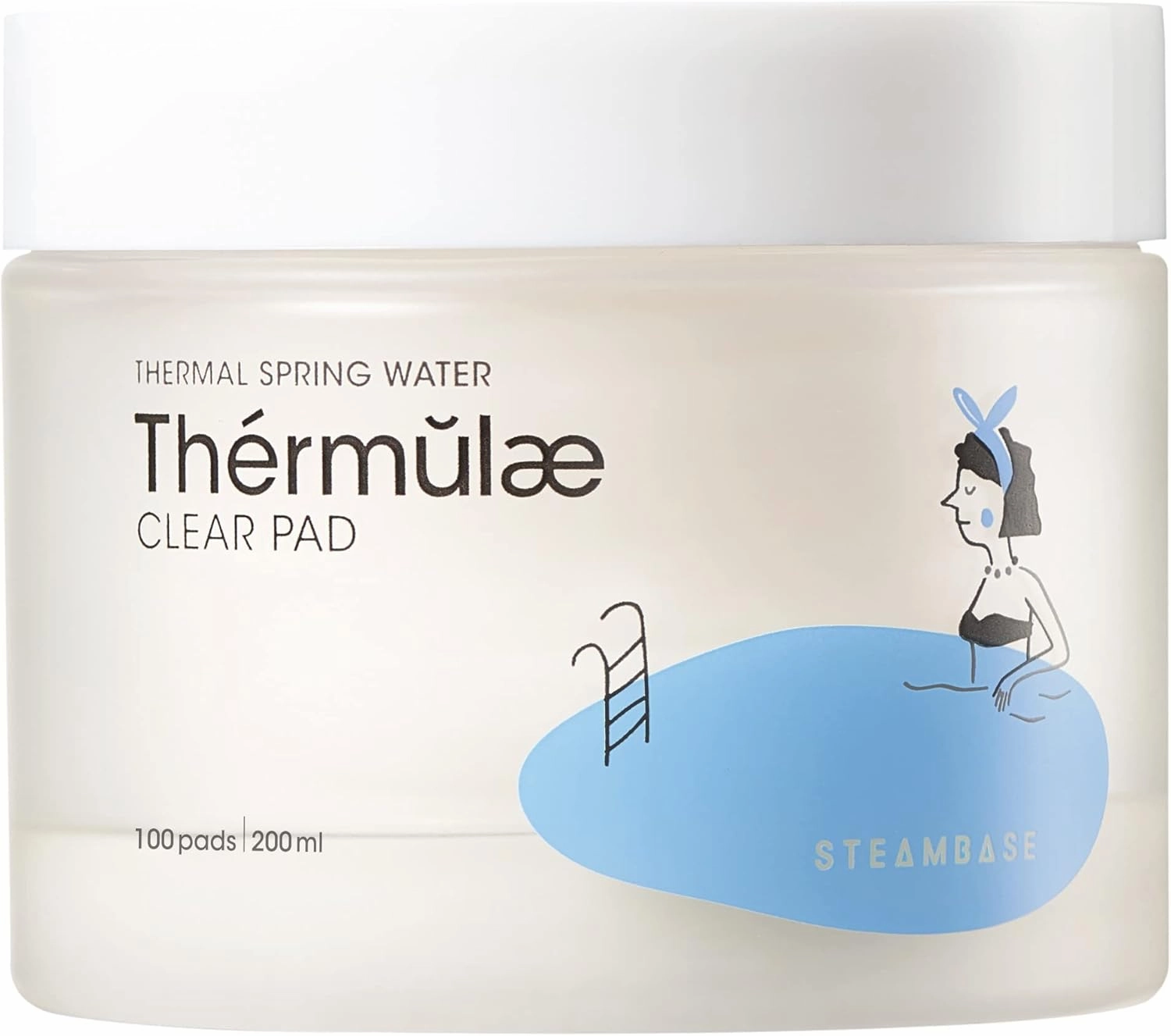 Thermulae Clear Pads 100 Sheets | Facial Toner Pads | Hyaluronic Acid Complex | Hydrating Nutrient Rich Essence to Restore Balanced Complexion | Korean Skin Care K Beauty, 6.76 fl oz
