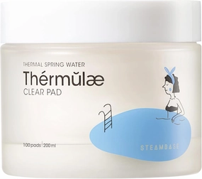 Thermulae Clear Pads 100 Sheets | Facial Toner Pads | Hyaluronic Acid Complex | Hydrating Nutrient Rich Essence to Restore Balanced Complexion | Korean Skin Care K Beauty, 6.76 fl oz