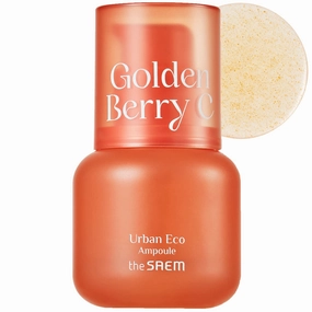 THESAEM Urban Eco Golden Berry C Ampoule with Micro-Vitamin Bubble & Vitamin C - Blemish Clearing, Tone Correcting & Dark Spot Lifting Ampoule - Hydrating Facial Serum for All Skin Types, 1.01 fl.oz.