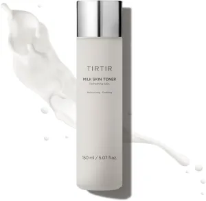 TIRTIR Milk Skin Rice Toner | Deep Moisturizing, Hydrating Toner for face, Niacinamide, Ceramide, Rice Bran Extract, Nature-Oriented Ingredients for Korean Skin Care, Vegan, 5.07 fl.oz.