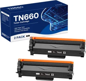 TN 660 Toner Cartridge Replacement for Brother TN 660 TN630 Work with HL-L2300D HL-L2305W HL-L2360DW MFC-L2740DW MFC-L2700DWR DCP-L2540DN Printer