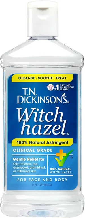 T.N. Dickinson's Astringent, 100% Natural, Witch Hazel 16 fl oz (473 ml) (2 Pack)