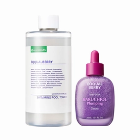 Toner & Bakuchiol Serum Set – Hydrating & Anti-Aging Duo for Sensitive Skin | Pore Minimizing & Wrinkle Reducing | Gentle Skincare with Natural Retinol Alternative
