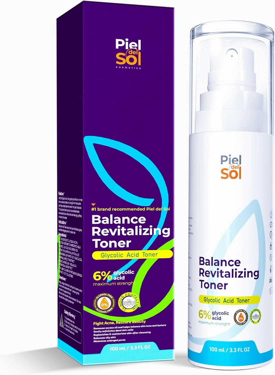 Toner for All Skin Types, Balanced Healthy Glow for Men and Women
