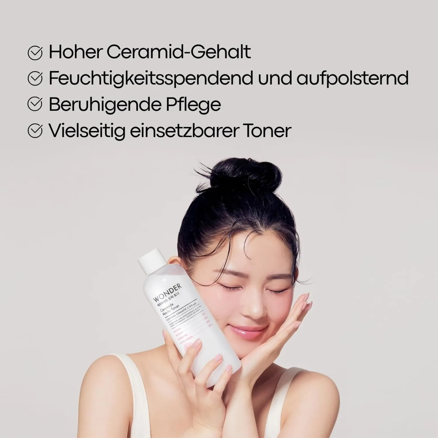 TONYMOLY Wonder Ceramide Mochi Toner, Dewy, Glass Kin Toner, Hydrate & Strengthens for Stronger and Healthier Skin, 16.9 oz