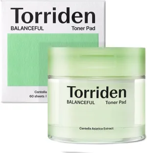 Torriden BALANCEFUL Toner Pads (60 Count) | Daily Exfoliating With PHA & LHA for Oily, Combo, and Sensitive Skin | 5D CICA, Panthenol