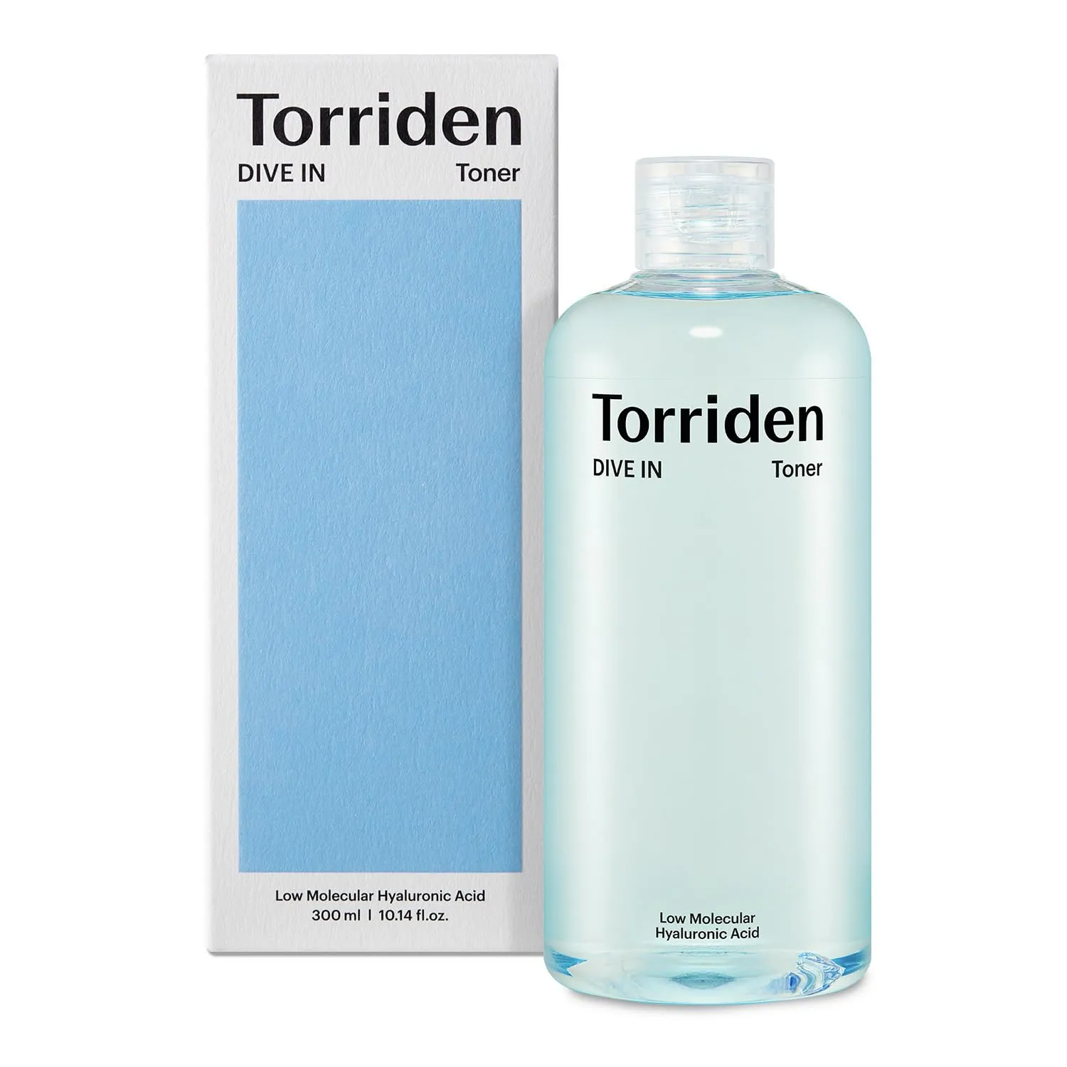 Torriden Dive in Toner 300ml (10.14 fl. oz.) | pH Balancing Facial Toning Water for Dry Skin | Hyaluronic Acid, Panthenol, Allantoin