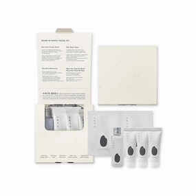 Travel Kit l Essential TSA Friendly Skincare Sample Set l Gentle Exfoliating Cleanser, Hydrating Toner, Moisturising Cream, 2 Wash Off Masks - Product of Korea