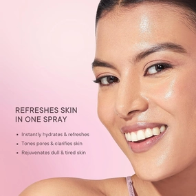 Tubees Brightening Face Mist Toner for Glowing Skin (Floral Scent) with Cherry Blossom & Hyaluronic Acid | Instantly Hydrates & Brightens Skin | Gentle & Non-Irritating | Made in Korea (100ml)