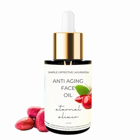 Tubees Face Oil for Glowing Skin & Gua Sha Massage, 100% Natural with Rosehip, Jojoba, Argan & Vitamin E, Anti Aging Night Serum for Skin Tightening & Fine Lines, Women/Men (30ml)