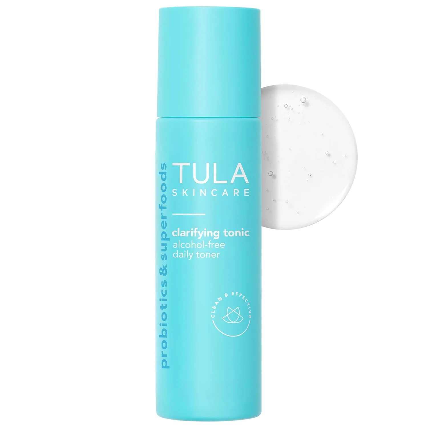 TULA Skin Care Clarifying Tonic Alcohol-Free Daily Toner - Face Toner to Gently Exfoliate and Tighten Pores, Contains Witch Hazel and Niacinamide, 5.07 Fl Oz.