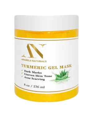Turmeric Aloe Vera Mask, Aloe for Pores, Acne, Dark Spots, Hydrating, Turmeric to cleanse deeply, target pores, dark spots, uneven skin tone, brighten, and leave your skin radiant smooth (8 oz)
