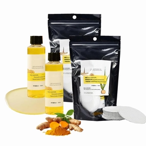 Turmeric Face Scrub Pads, Turmeric Cleansing Exfoliating Pads, Turmeric Exfoliating Face Scrub Pads, Gentle Exfoliating Deep Clean for Smoother & Even Skin Tones (2pc)