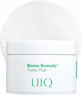 UIQ Biome Remedy Toner Pads, Dual-Textured Facial Pads for Hydrating, Moisturizing, Calming, Pore Care, Non Comedogenic, Daily Toner Pads for Soothing Skin 6.08 fl. oz., 70 Sheets