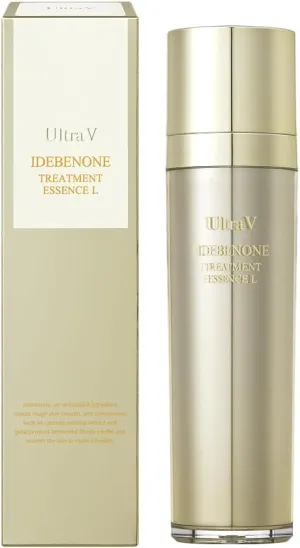 Ultra V Idebenone Treatment Facial Essence – Moisture Boosting First Treatment Essence – Galactomyces and Centella Asiatica – Antioxidant, Calming Irritated Skin, 4.93 fl oz