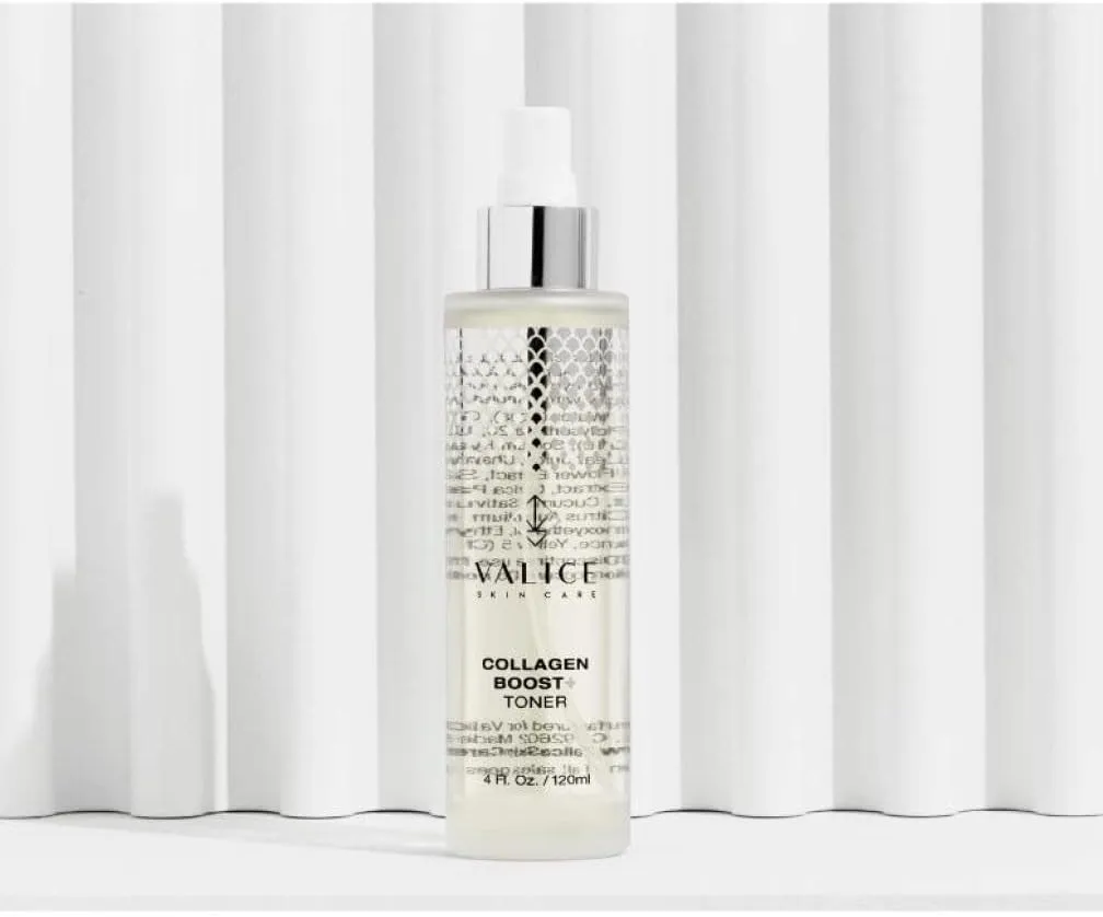Valice Collagen Boost  Toner to Tighten and Energize Skin, Made with CoQ10 and Botanical Extracts
