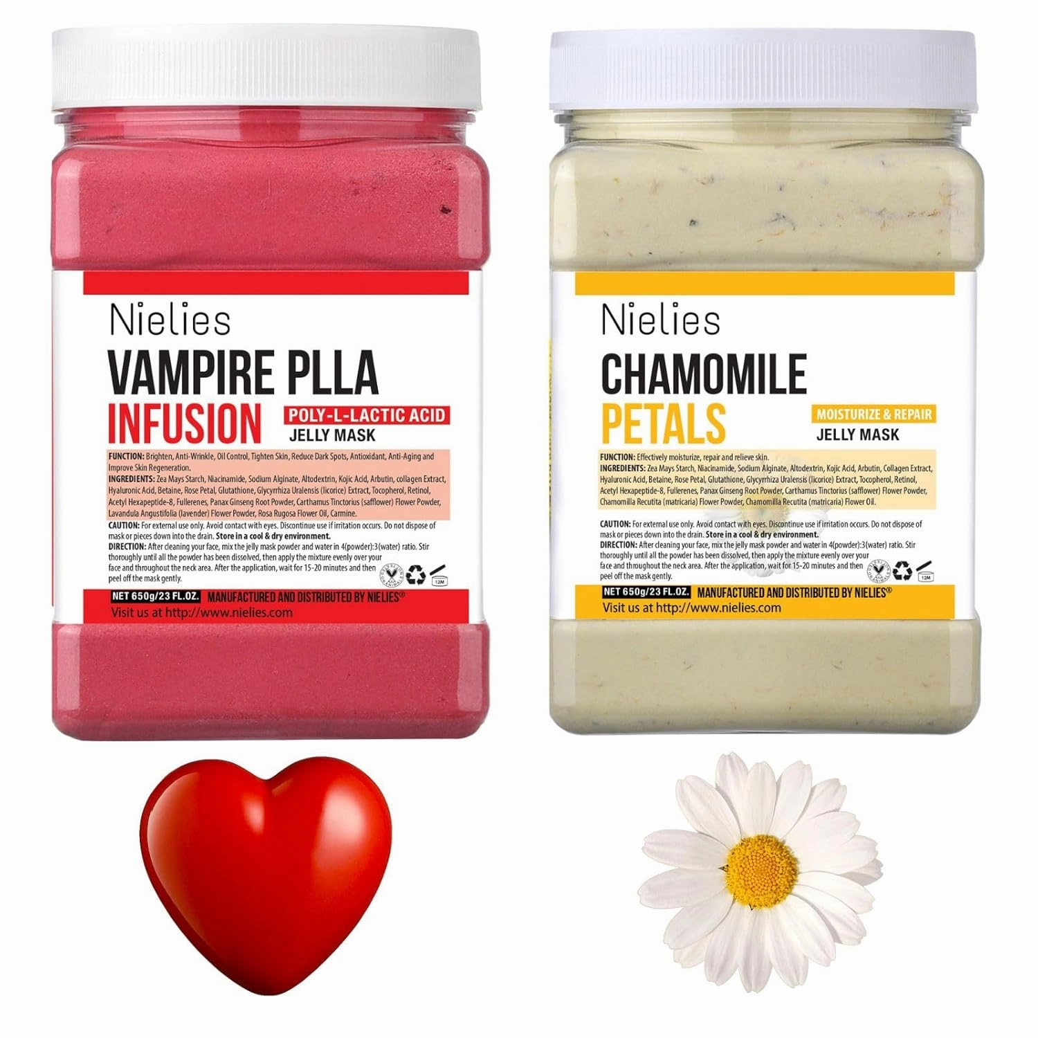 Vampire & Chamomile Patel Jelly Mask Set, Face Mask For Instant Hydration, Smoothing, Anti-Aging