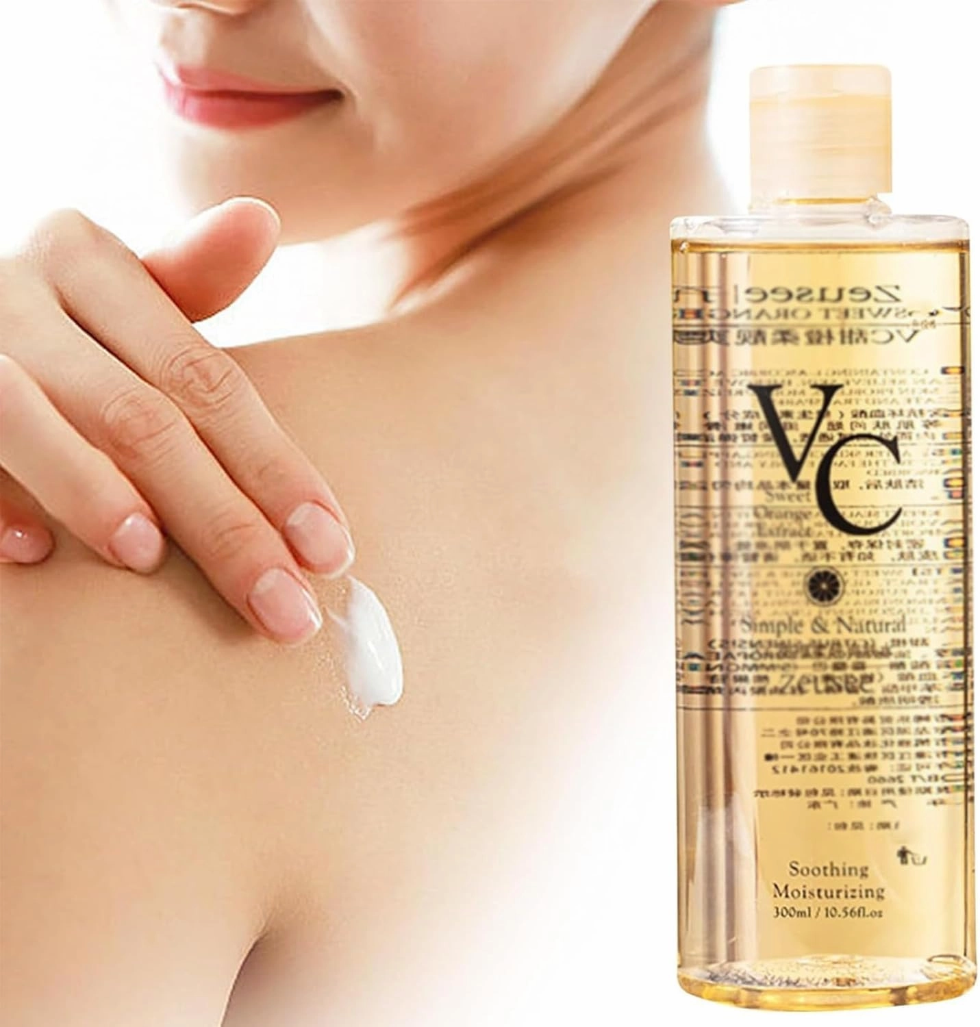 VC Toner - 300ml/500ml VC Toner Refreshing Hydrating, Intensive Moisture Lock, Deep Moisturing & Soothing, Easy to Absorb (3)