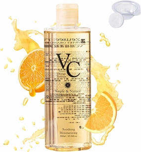 VC Toner - 300ml Vitamin C Toner, Intensive Brightening, Deep Moisturizing, Minimizes Pores & Soothes Dry for All Skin Types (500 ml)