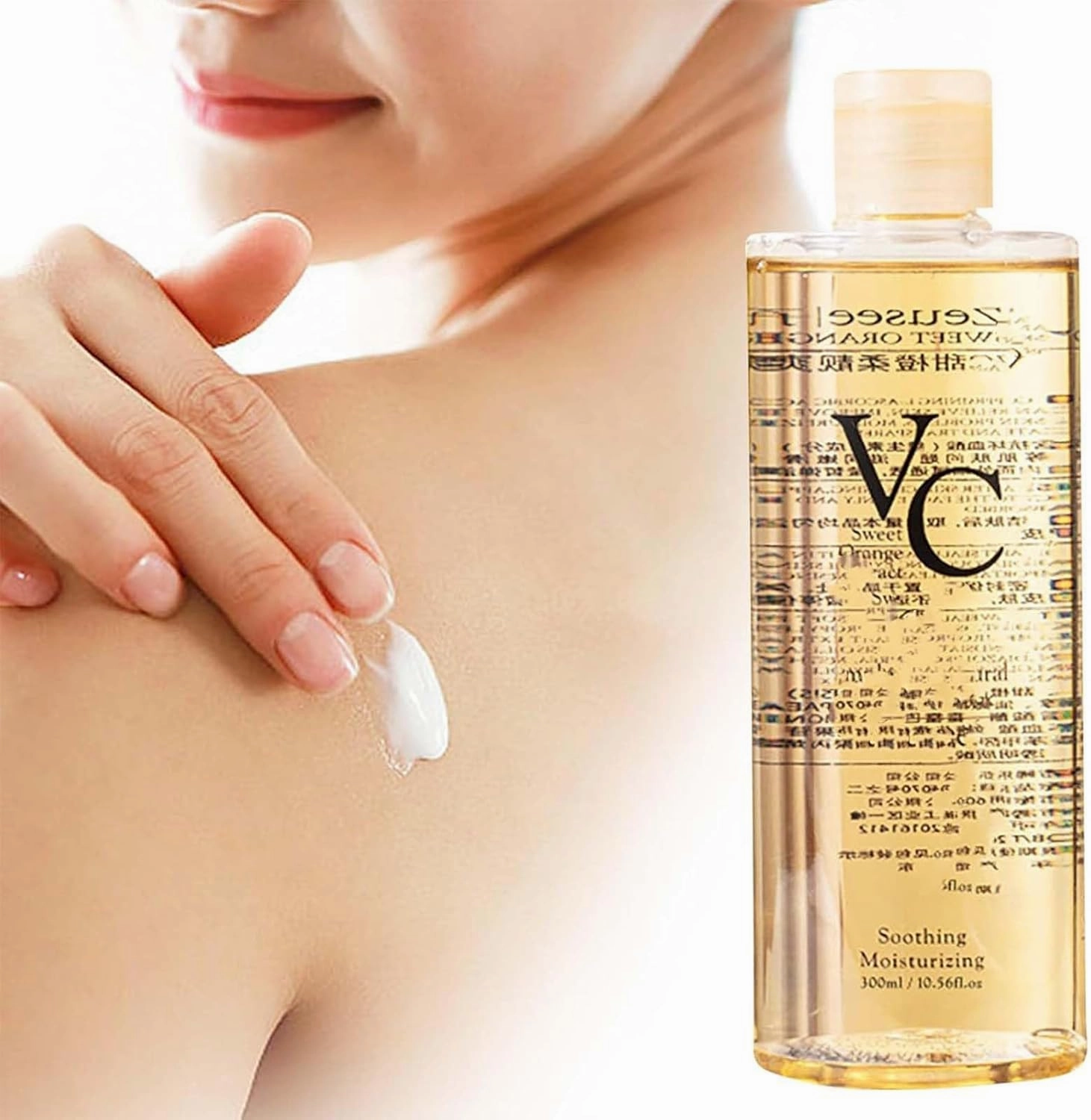 VC Toner & Lotion-New Combination, VC Toner Refreshing Hydrating, Deeply Hydrate and Enhance Skin Elasticity, Easy to Absorb (A)