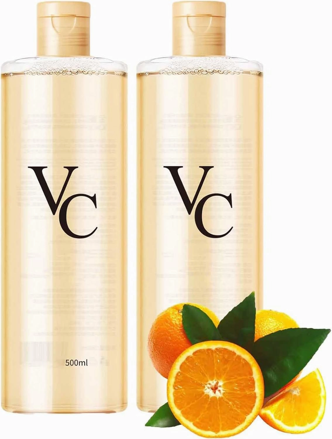 Vc Toner Brightening, Vc Toner Intensive Brightening, Refreshing Texture Easy to Absorb Leaving Skin Hydrated and Shiny for All Skin Types (2 Pcs)