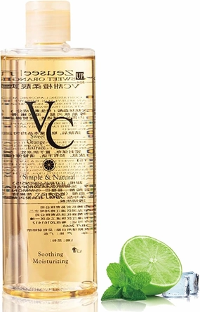 VC Toner, Hydrating Toners, Korean Vitamin C Moisturizing Toner, Refreshing Texture, for Skin Care Routine(300ml)