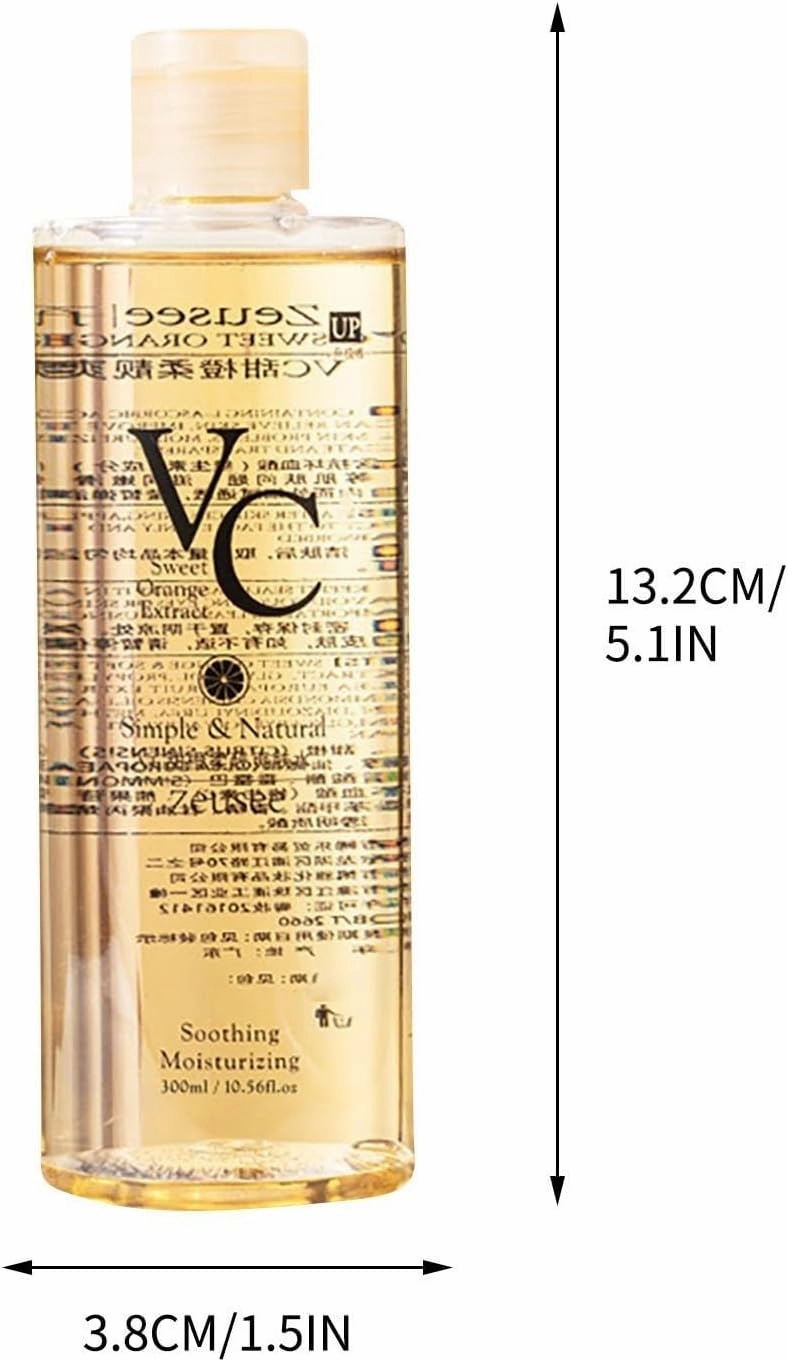 VC Toner, Hydrating Toners, Korean Vitamin C Moisturizing Toner, Refreshing Texture, for Skin Care Routine(300ml)