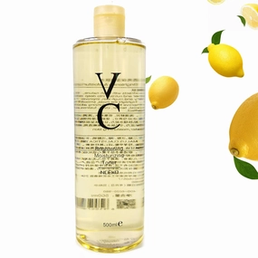 VC Toner Intensive Brightening, 17.6 oz Vc Toner Refreshing Hydrating, Vitamin C MoisturizingToner, Vitamin C Brightening Cotton Pads, Minimizes Pores & Soothes Dry (17.6 oz/500ml)