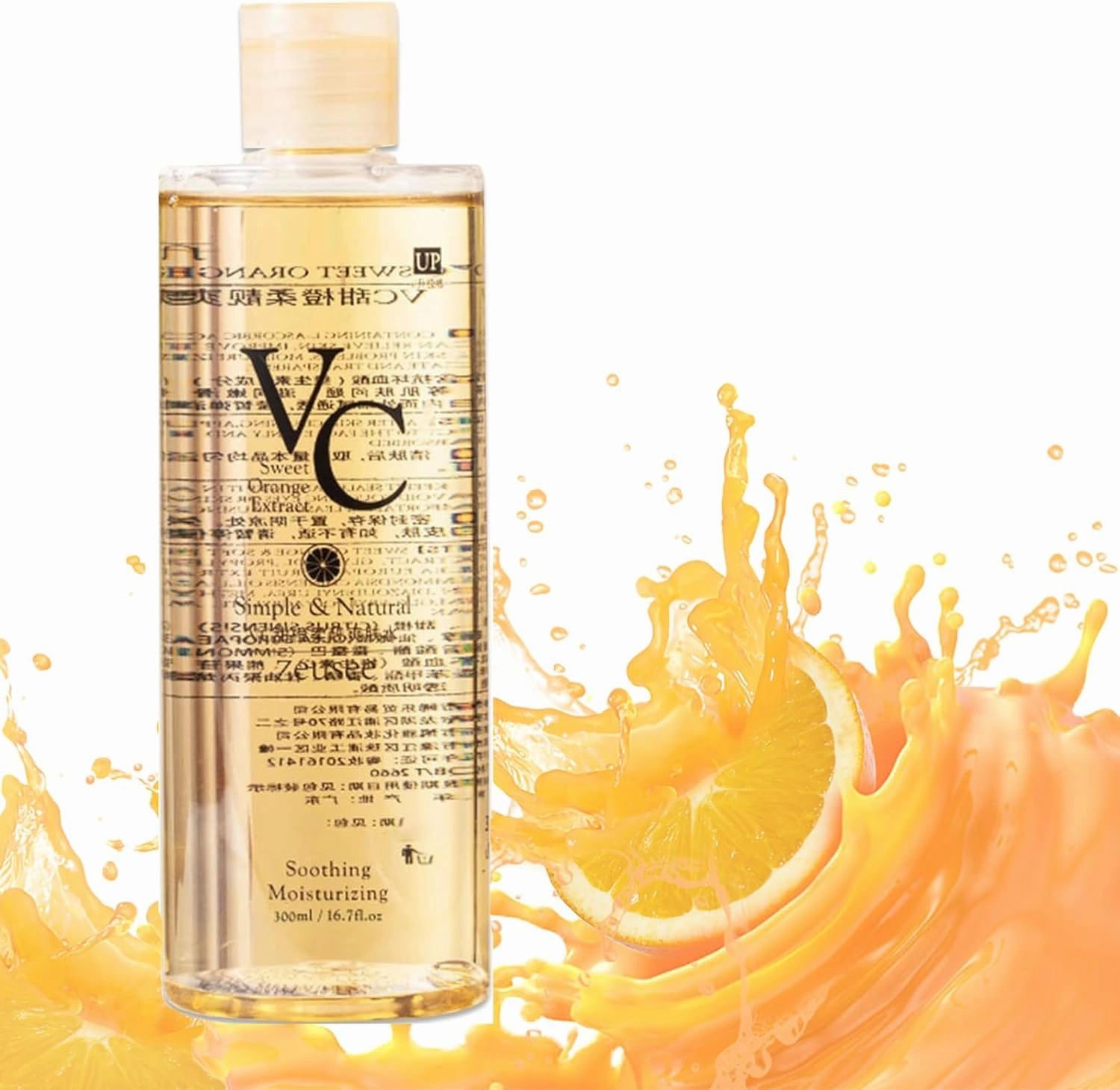 Vc Toner Intensive Brightening, Centella Asiatica Toner, Hyaluronic Acid Toners,Vitamin C Moisturizing Toners, Minimizes Pores & Soothes Dry for All Skin Types (1)