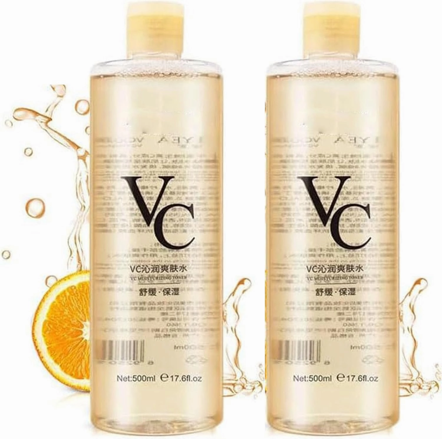 Vc Toner Intensive Brightening, Vc Toner Intensive Whitening, 𝐕𝐜 Soothing 𝐓𝐨𝐧𝐞𝐫 Korean, Hydrating Facial 𝐓𝐨𝐧𝐞𝐫 with Hyaluronic Acid – Minimizes Pores & Soothes Dry (2PCS)