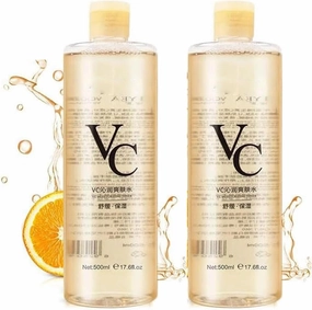 Vc Toner Intensive Brightening, Vc Toner Intensive Whitening, 𝐕𝐜 Soothing 𝐓𝐨𝐧𝐞𝐫 Korean, Hydrating Facial 𝐓𝐨𝐧𝐞𝐫 with Hyaluronic Acid – Minimizes Pores & Soothes Dry (2PCS)