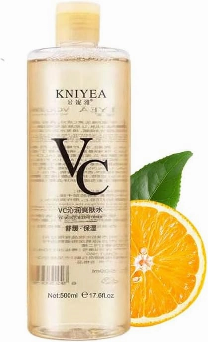 VC Toner Intensive Brightening, VC Toner, Vitamin C Moisturizing Toners, Refreshing Texture Easy to Absorb Leaving Skin Hydrated and Shiny