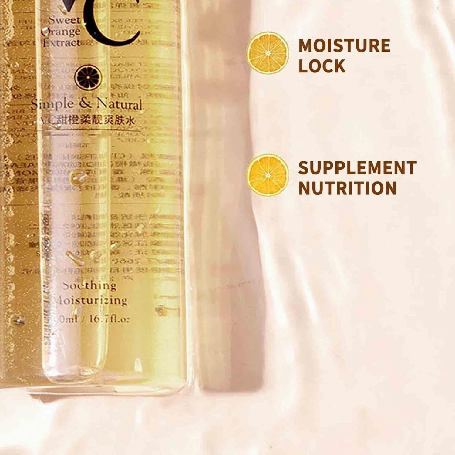 VC Toner Intensive Brightening, Vitamin C Moisturizing Toner, Hydrating Facial Hyaluronic Acid T-oner, Centella Toning to-ner with Comfort Botanical, Centella Pore Minimizing & Soothes Dry (300ml,1)