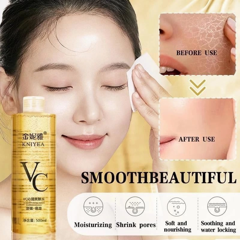 VC Toner Intensive Brightening, Vitamin C Moisturizing Toner, Hydrating Facial Toners with Hyaluronic Acid & Centella Asiatica – Minimizes Pores & Soothes Dry