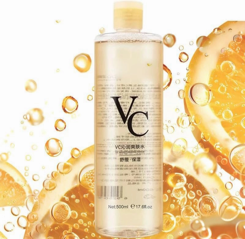VC Toner Intensive Brightening, Vitamin C Moisturizing Toner, Minimizes Pores & Soothes Dry, for All Skin Types