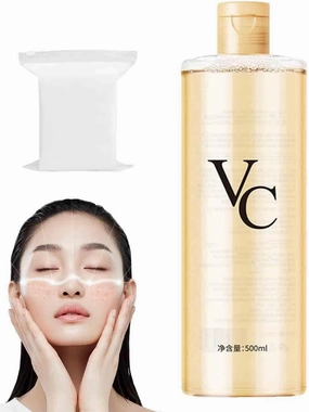 Vc Toner Intensive Brightening, Vitamin C Moisturizing Toner, Natural Vc Toners Vitamin C, Refreshing Texture Easy to Absorb Leaving Skin, for All Skin Types (1pc)