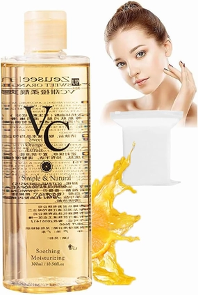 VC Toner Intensive Brightening, Vitamin C Moisturizing Toner, VC Toners Refreshing Hydrating, Moisturizing & Soothing Facial 𝐭𝐨𝐧𝐞𝐫, Minimizes Pores & Soothes Dry (1PCS)