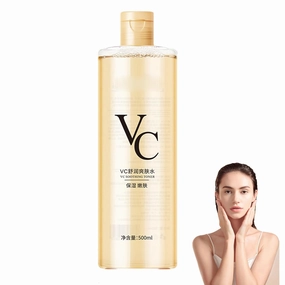 Vc Toner Intensive Brightening, Vitamin C Moisturizing Toner, Vc Toners, Refreshing Texture Easy To Absorb Leaving Skin Hydrated And Shiny (1PC)