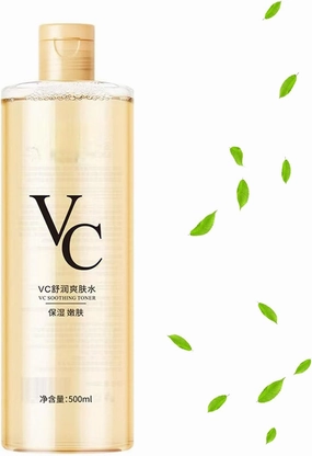 VC Toner Intensive Brightening, Vitamin C Toner, VC Moisturising Toners, Hydrating Facial Toners with Hyaluronic Acid & Centella Asiatica, Refreshing Texture, Enhance Skin Elasticity (1pcs)