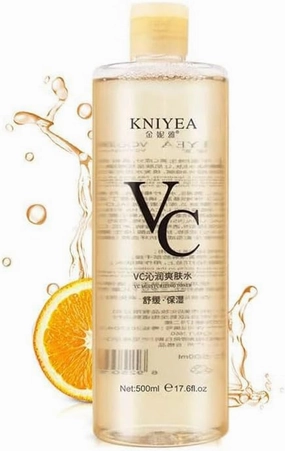 VC Toner Intensive, Vitamin C Moisturizing Toner, 500 ml (17.6 fl oz) – Hydrating Facial Toners with Hyaluronic Acid – Minimizes Pores & Soothes Dry