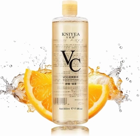 VC Toner Intensive, Vitamin C Moisturizing Toner, 500 ml (17.6 fl oz) – Hydrating Facial Toners with Hyaluronic Acid – Minimizes Pores & Soothes Dry