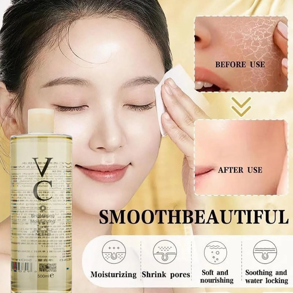 VC Toner Intensive, Vitamin C Moisturizing Toner, Hydrating Facial Toners with Hyaluronic Acid – Minimizes Pores & Soothes Dry, Refreshing Water Lotion for All Skin Types, Deeply Hydrate (1)