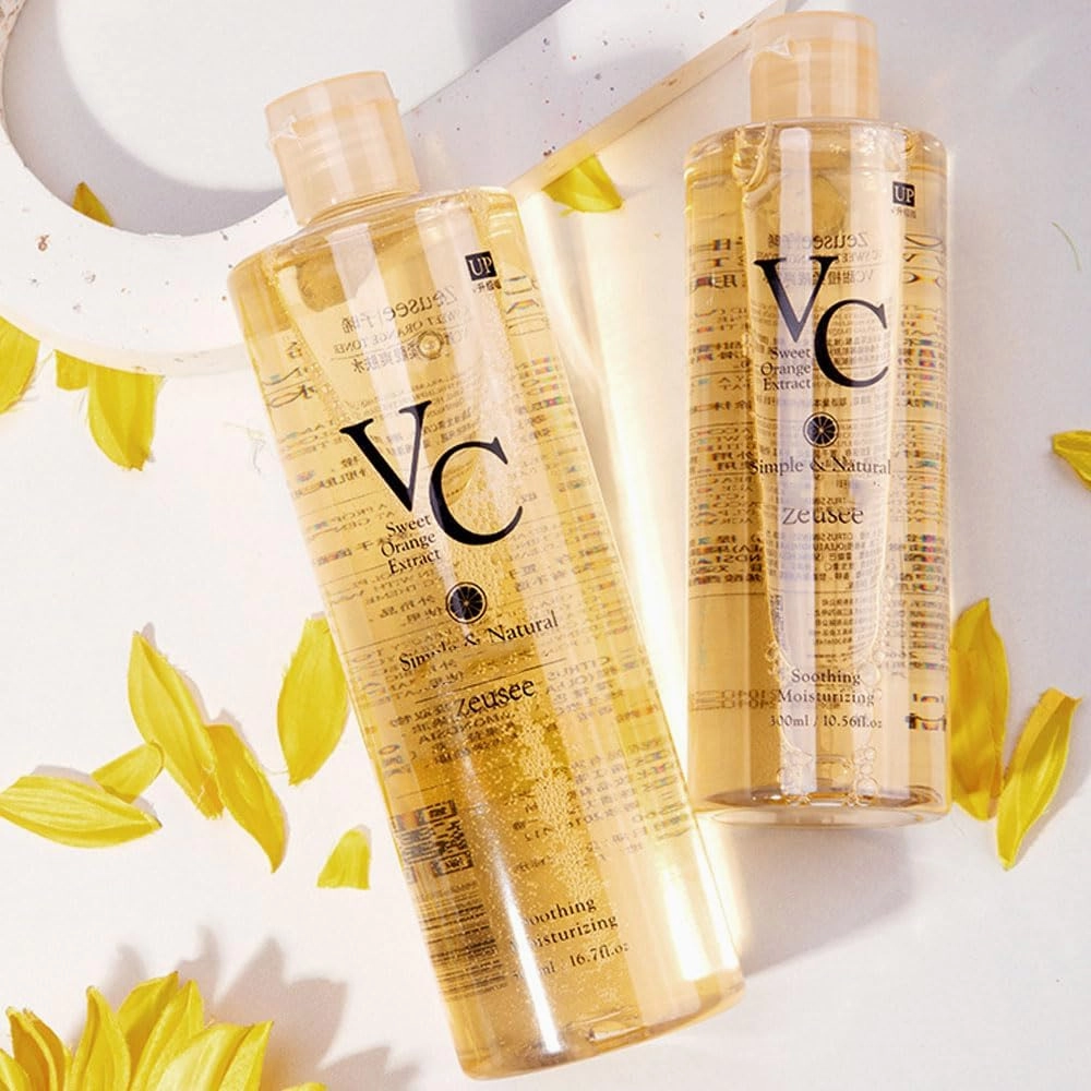 Vc Toner Intensive 𝐖𝐡𝐢𝐭𝐞𝐧𝐢𝐧𝐠, 300ml Vc Toner Moisturizing Vitamin C, Korean Refreshing Water Lotion for All Skin Types, Deeply Hydrate and Enhance Skin Elasticity (300ml)
