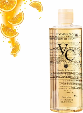 VC Toner Korean, 500 ml VC Toner Refreshing Hydrating Rejuvenating Wet Compress Moisturizing Water Lotion (1)