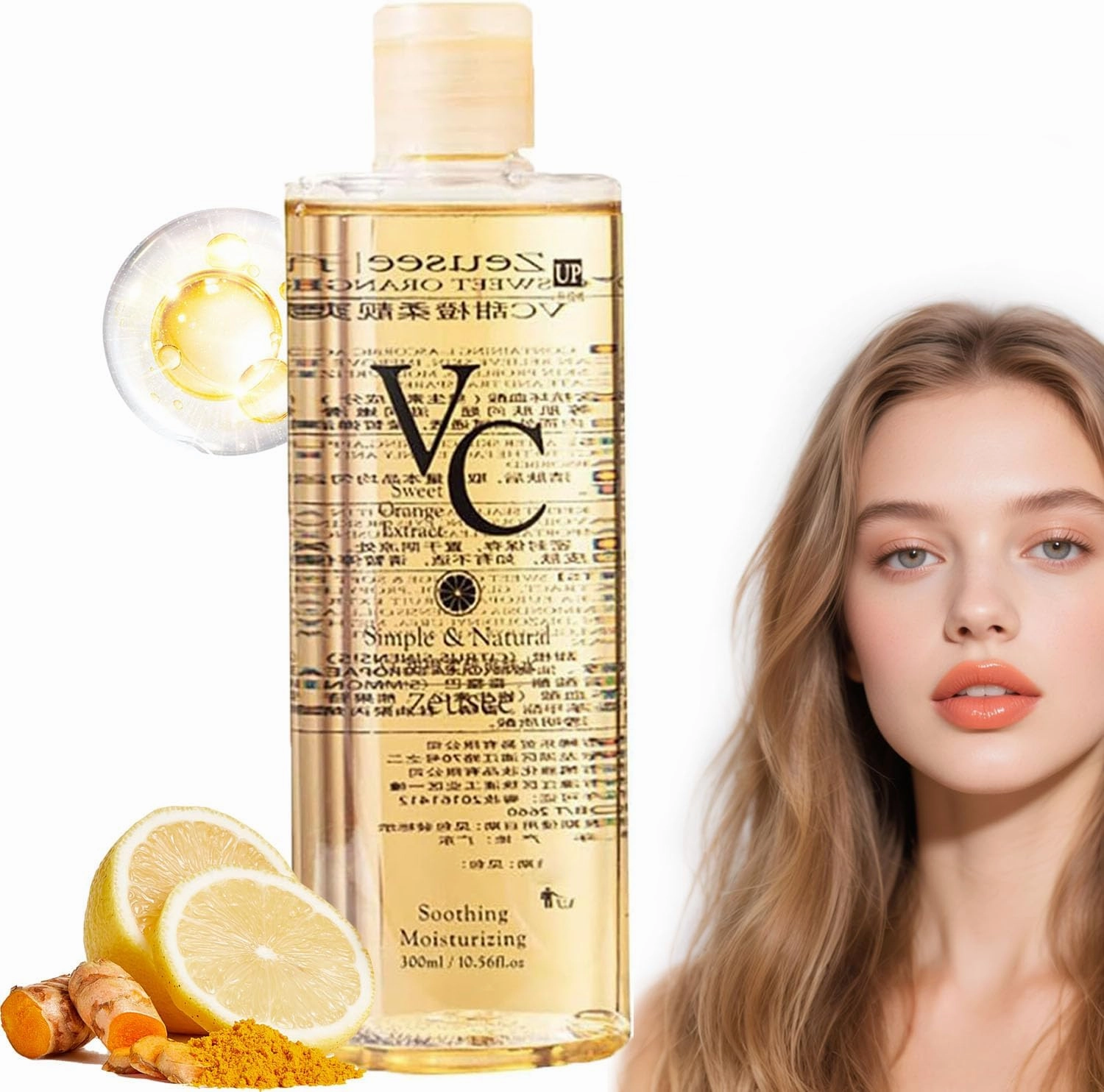 Vc Toner Korean, VcToner Intensive Whitening, Kniyea Vc Toner, VcSoothingToner, VcToner Vitamin C, VcToner Face,Vitamin C MoisturizingToner, Refreshing Hydrating Rejuvenating, (500ML)