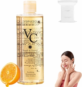 VC Toner Refreshing,Contains VC Ingredients Deeply Hydrate and Enhance Skin Elasticity,Hydrating Rejuvenating Soothing & Prep for All Skin Types (1pcs 500ml)