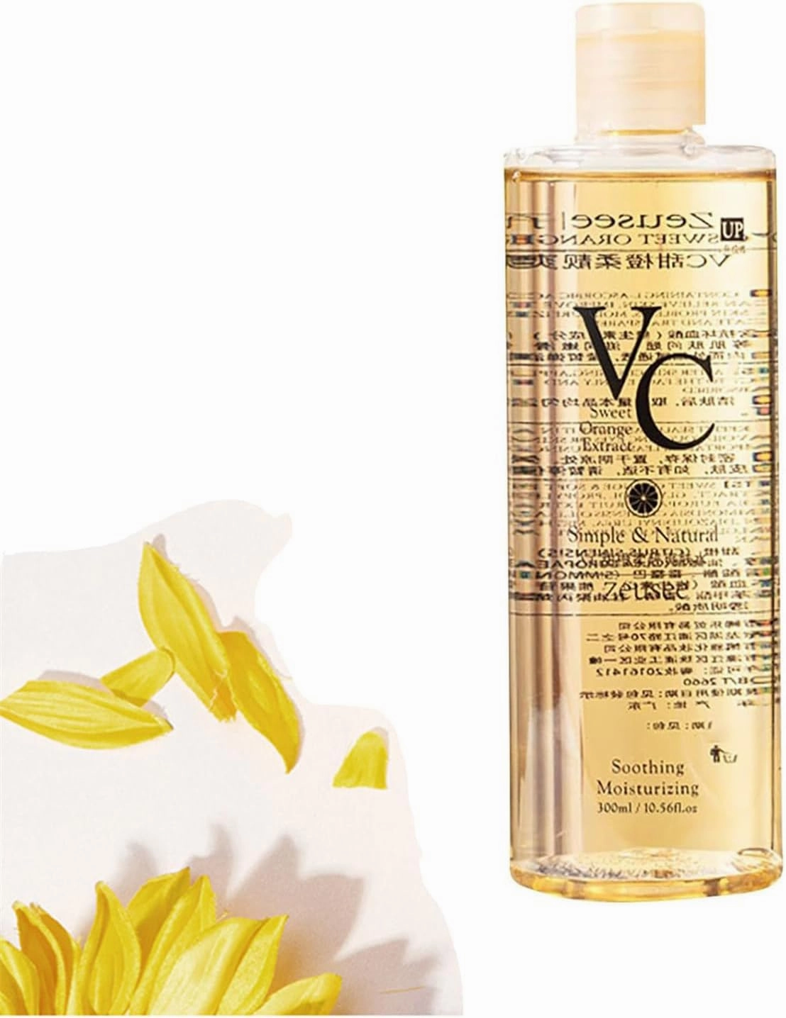 VC Toner Refreshing, Vitamin C Toner, Enhance Skin Elasticity, Deep Moisturing, Easy to Absorb, Refreshing Water Lotion for All Skin Types, Leaving Skin Hydrated and Shiny (300ml)