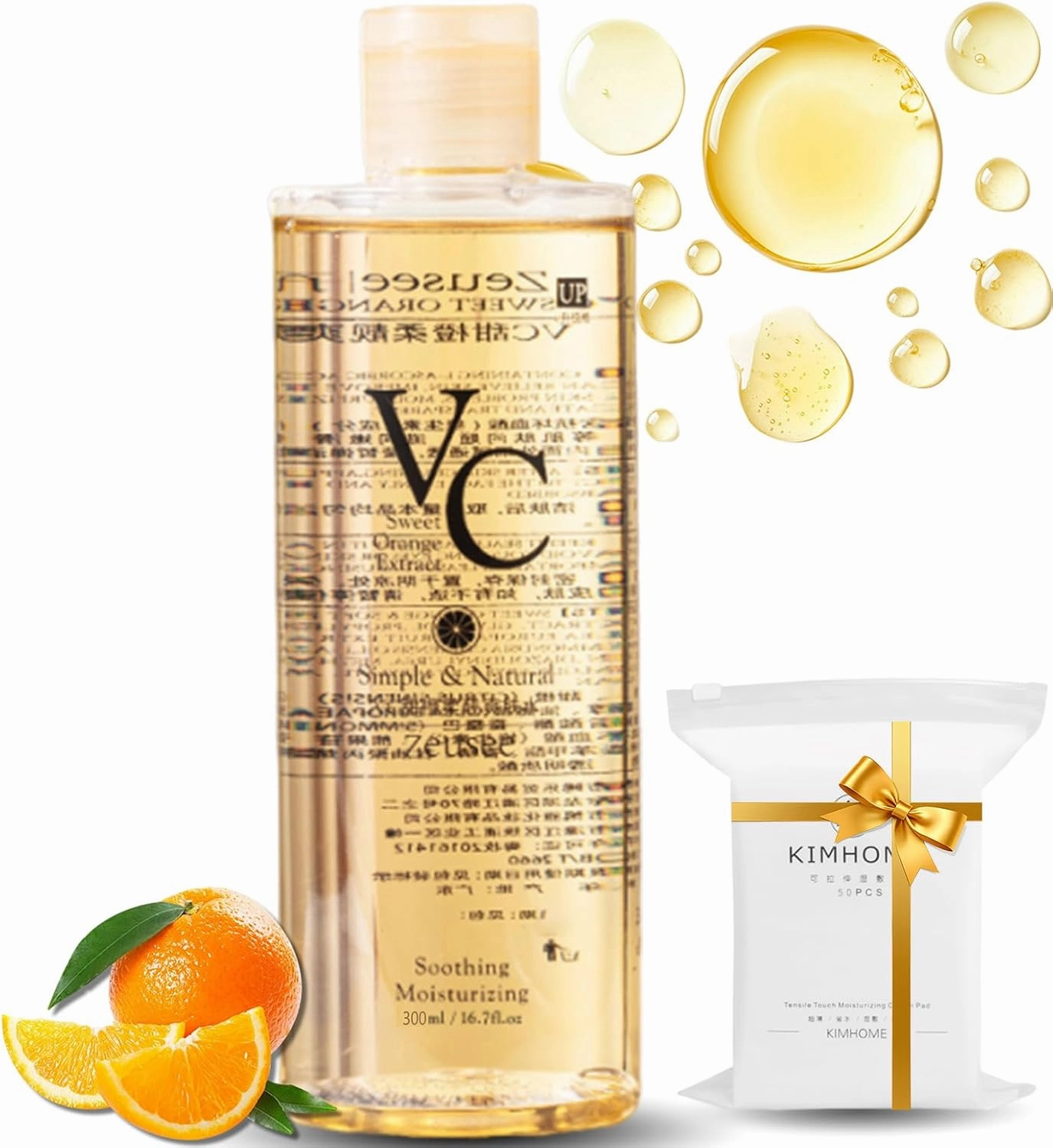 Vc Toner, Vc Soothing Toner 500ml, Refreshing Texture Easy to Absorb Leaving Skin Hydrated