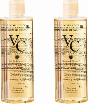 VC Toner,VC Water Contains VC Ingredients Deeply Hydrate and Enhance Skin Elasticity, Refreshing Texture Easy to Absorb Leaving Skin Hydrated and Shiny (2)